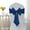 Dark Blue, variant on Christmas Decor New Ties-Free Bow Elastic Chair Back Decoration Hotel Banquet Thickened Elastic Chair Back Flower Ties Chair Cover Decoration Purples