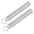 thumbnail image 1 of 5 Pastillero portátil de 2 piezas, caja semanal impermeable para pastillero, 7 compartimentos, organizador diario de pastillas de aluminio con llavero, 1 of 4