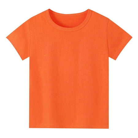

Custom T Shirts Gender Neutral Child Comfortable T Shirt for Children Comfort Colors Tshirt(Color:Orange Size:3-4 Years)