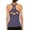 purple, variant on Women Workout Tank Top Mesh Criss Cross Open Back Athletic Yoga Shirt