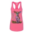 thumbnail image 3 of Dean Russo In My Mind Dog Lover Ladies Racerback Tank Top, Hot Pink, Small, 3 of 6