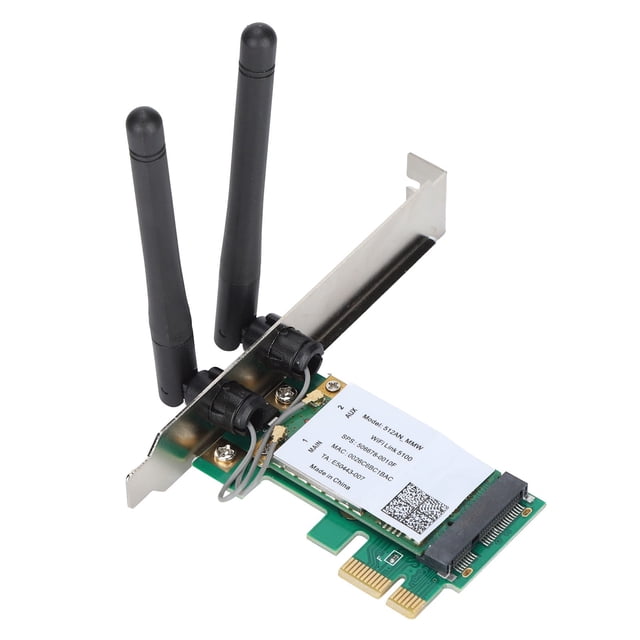 WiFi Adapter, Dual Band 2.4 5Ghz 300Mbps Stronger Anti-Interference Faster Transmission Speed Card for PC Desktop