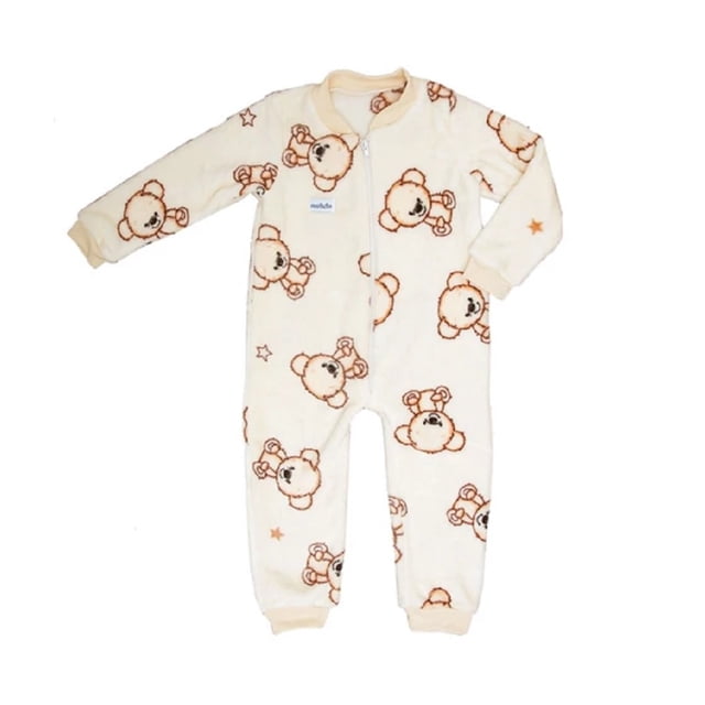 Mameluco Bebé Chiqui Mundo Microfibra Teddy Bear Talla 6-12 Meses CH2224