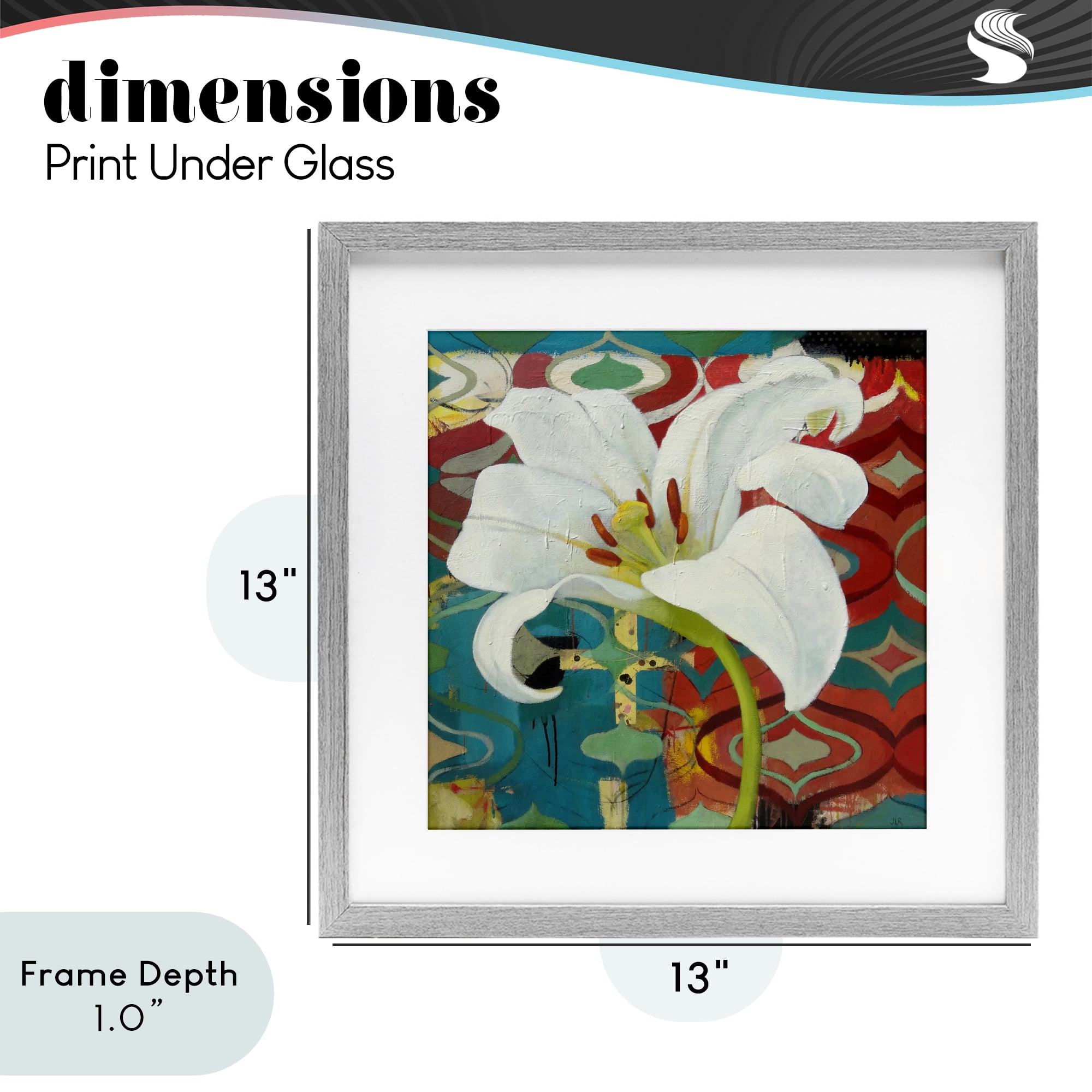 Stupell Industries In The Spotlight Lily Gray Framed Print Under Glass, design by Pierre-Auguste Renoir