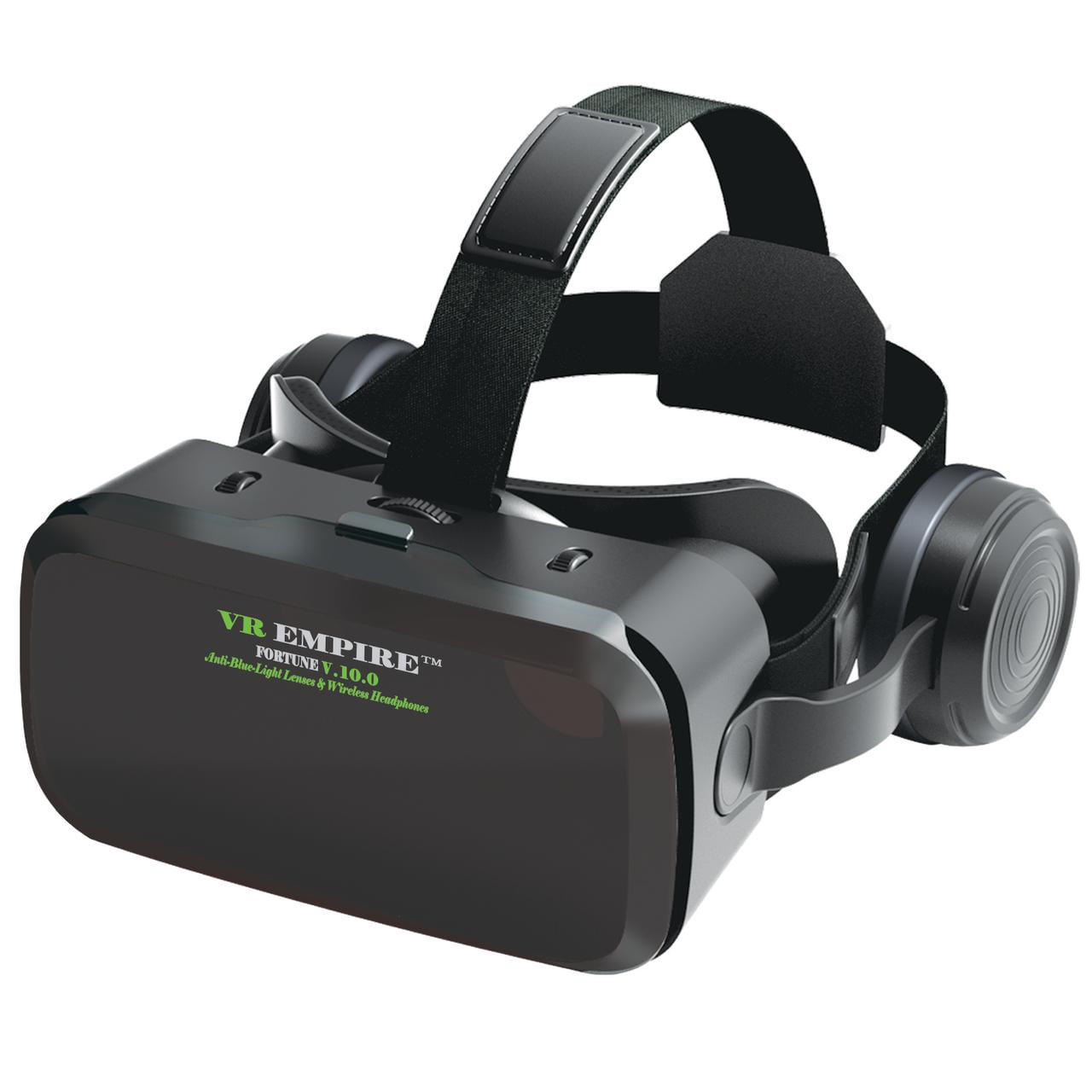  VR Headset Auriculares de realidad virtual Gafas 3D con 120 °  FOV, lentes anti-luz azul, auriculares estéreo, para todos los teléfonos  inteligentes con longitud inferior a 6.3 pulgadas como iPhone y 