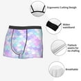 thumbnail image 6 of Balery Rainbow Scales Men's Boxer Briefs, Soft and Breathable Cotton Underwear with nylon Waistband-Small, 6 of 9