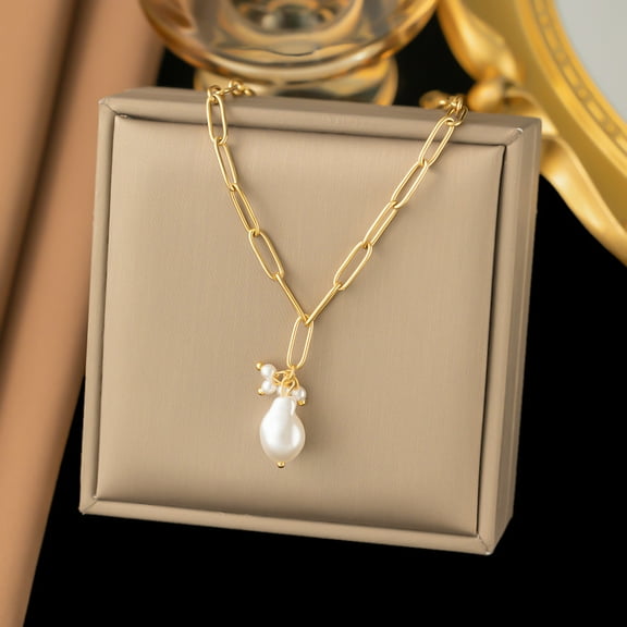 Cross Chain Stainless Steel Necklace For Women