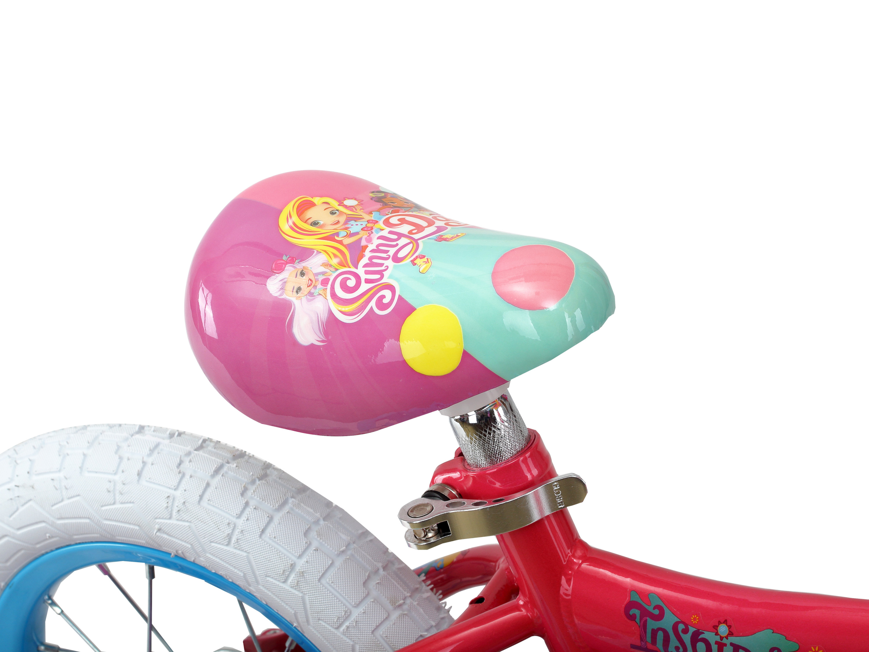 Nickelodeon Sunny Day kids bike, 12-inch wheels, training wheels, Girls, Boys, Pink - image 2 of 5