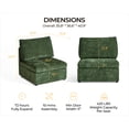 thumbnail image 6 of BEDEEP Chenille Single Seat, Green, 6 of 7