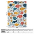 thumbnail image 4 of Orinice Cartoon Fish Blanket | Soft Warm Fuzzy Lightweight Throw Blanket Perfect for Couch, Bed, Decor, Travel &amp; Outdoor Use, Cozy Blankets for Adults Women Girls  60x80in, 4 of 6