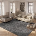 thumbnail image 4 of SAFAVIEH Florida Doug Floral Vines Geometric Shag Area Rug, Grey, 8'6" x 12' - Large - Transitional Modern Design, Grey, Non-Shedding & Easy Cleaning, Ultra Plush Thick Pile, Ideal for Living Room, B, 4 of 15