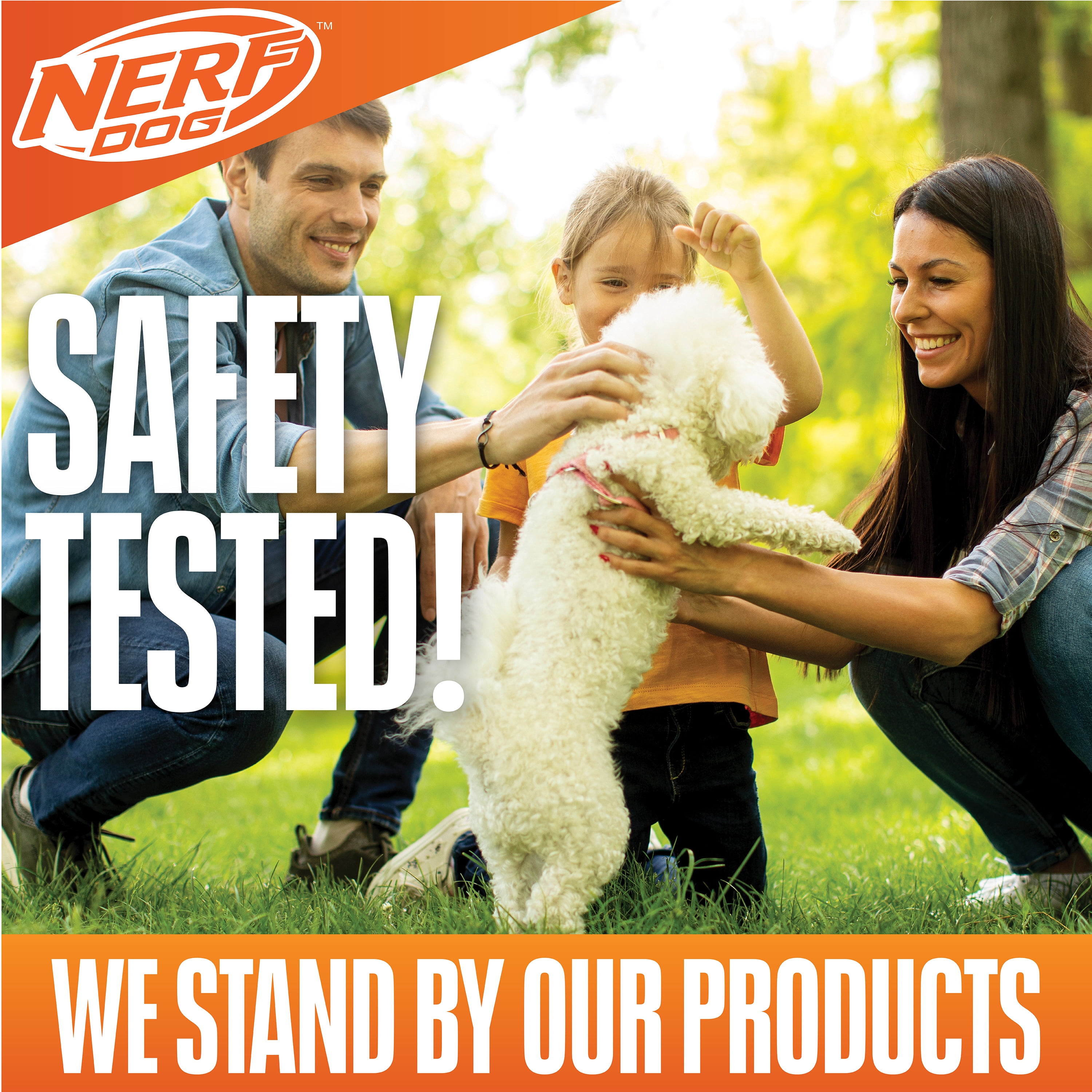 Nerf Dog TPR Bubble Light Up & Squeak Bone, 7 inch