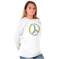 thumbnail image 5 of Give Peas A Chance Home Hobby Gardener Women's Long Sleeve T Shirt Brisco Brands S, 5 of 6