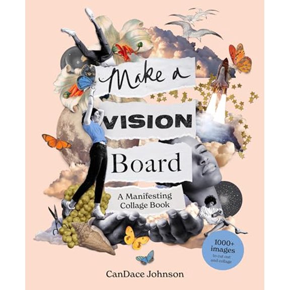 Pre-Owned Make a Vision Board: A Manifesting Collage Book (Paperback) 1399614827 9781399614825