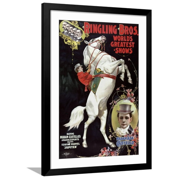 Art.com Madam Costello Giclee Print, Black Frame Wall Art, 32" x 44"