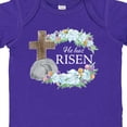 thumbnail image 4 of Inktastic Easter He Has Risen with Cross and Flowers Boys or Girls Baby Bodysuit, 4 of 5