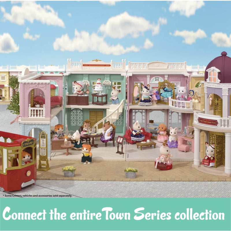 Calico Critters Town Series Grand Department Store Gift Set, Fashion Dollhouse Playset with Figure, Shops and Accessories