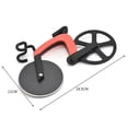 thumbnail image 4 of Cortador de Pizza CHAO Acero Inoxidable Antiadherente Rojo en Forma de Bicicleta, 4 of 5