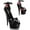 Black Patent/Black, variant on Women's Pleaser Delight 662