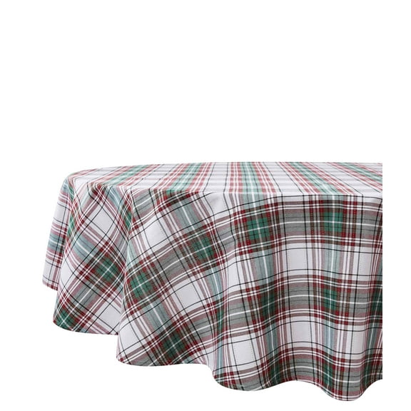 Avanti Linens Holiday Plaid 70" Round Tablecloth