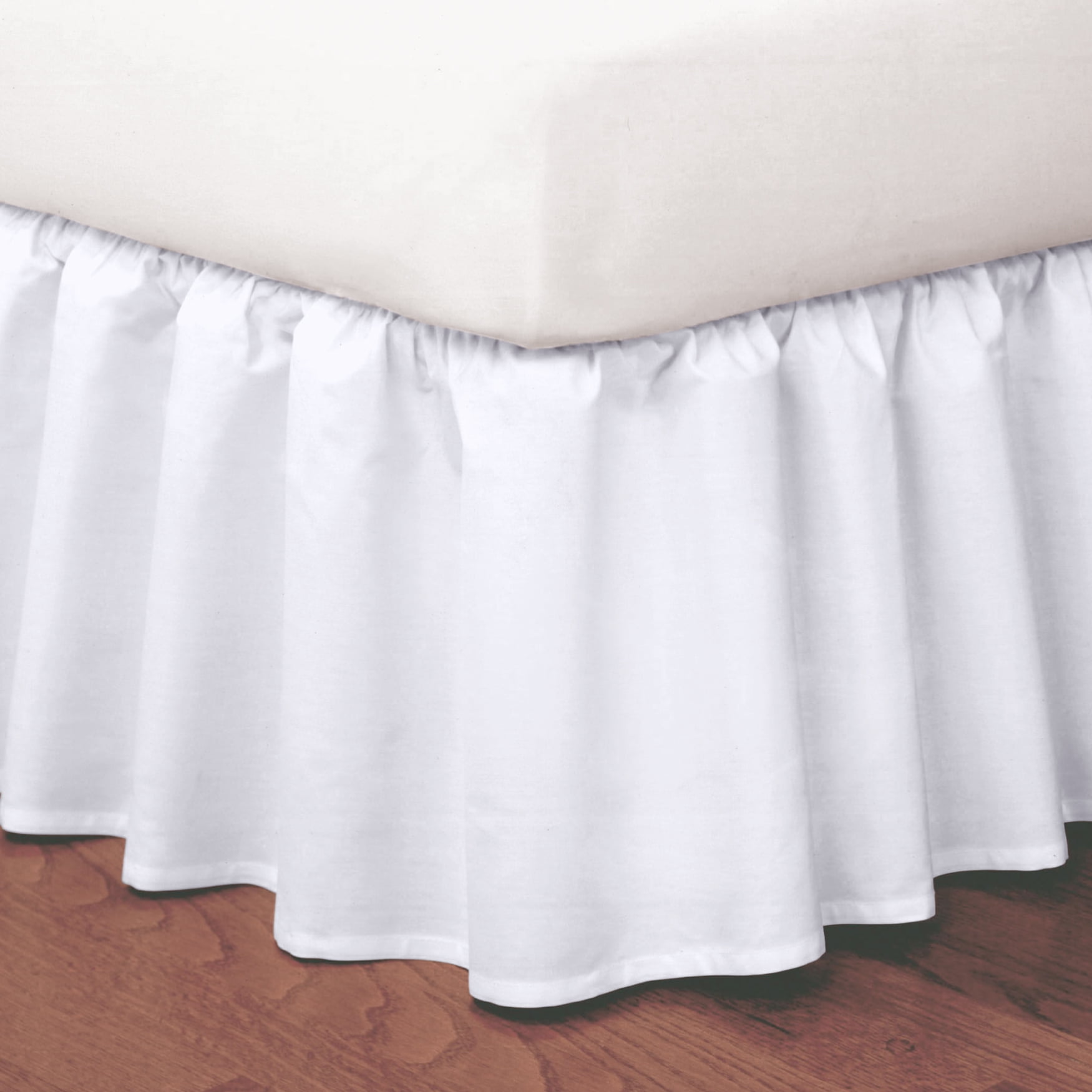 Brylanehome Magic Ruffle Bedskirt Full, Ivory