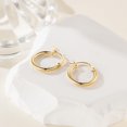thumbnail image 4 of Pendientes de aro Fanglcy de oro de 14 quilates para mujer, 15/20/25/35/45/55 mm, 4 of 6