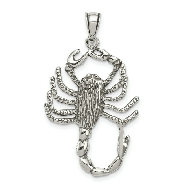 Icecarats 925 Sterling Silver Scorpion Pendant Charm Necklace Zodiac Man For Dad Mens Him Com - Silver Scorpion Pendant Icecarats 925 Sterling Silver Scorpion Pendant Charm Necklace Zodiac Man For Dad Mens Him Com - Silver Scorpion Pendant