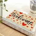 thumbnail image 7 of Qholemyo Valentines day non slip door mat welcome mats outdoor front door indoor entryway floor rug with love hearts gnomes gifts love valentines decorations valentine's day home decor, 7 of 7