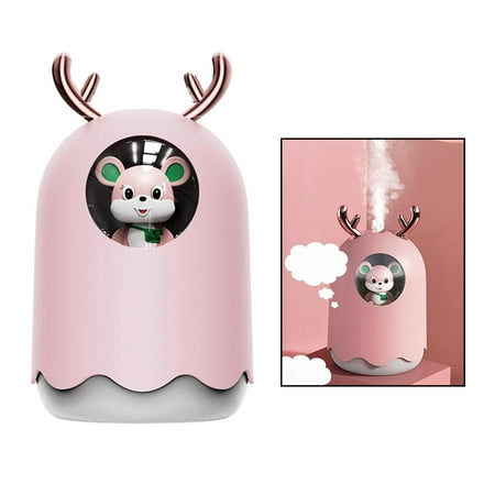 

300ML Humidifier Essential Fragrant Oil Silence Safety Switch with LED Light Gifts 2 Mist Modes - Pink