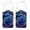 Multi1, variant on RATGON 2 Pack Luggage tag PU Leather with Stainless Steel Loop Sea turtles Dolphins Jellyfish Travel Trip
