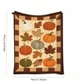 thumbnail image 3 of SHENGXINY Halloween Throw Blanket Decorations Indoor,Cottage Autumn Flannel Blanket for Office Lightweight Warm Rest Blanket, 3 of 8