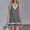 *Gray, variant on ClodeEU Women's V Neck Sleeveless Tank Mini Dress with Ruff Hem ,Casual Summer Fashion Sundress Red,Womens Plus L