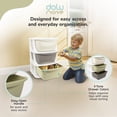 thumbnail image 4 of Dolu Nuve Kids 3-Tier Storage Unit with Drawers Plastic Organizer for Toys, Beige, 4 of 5