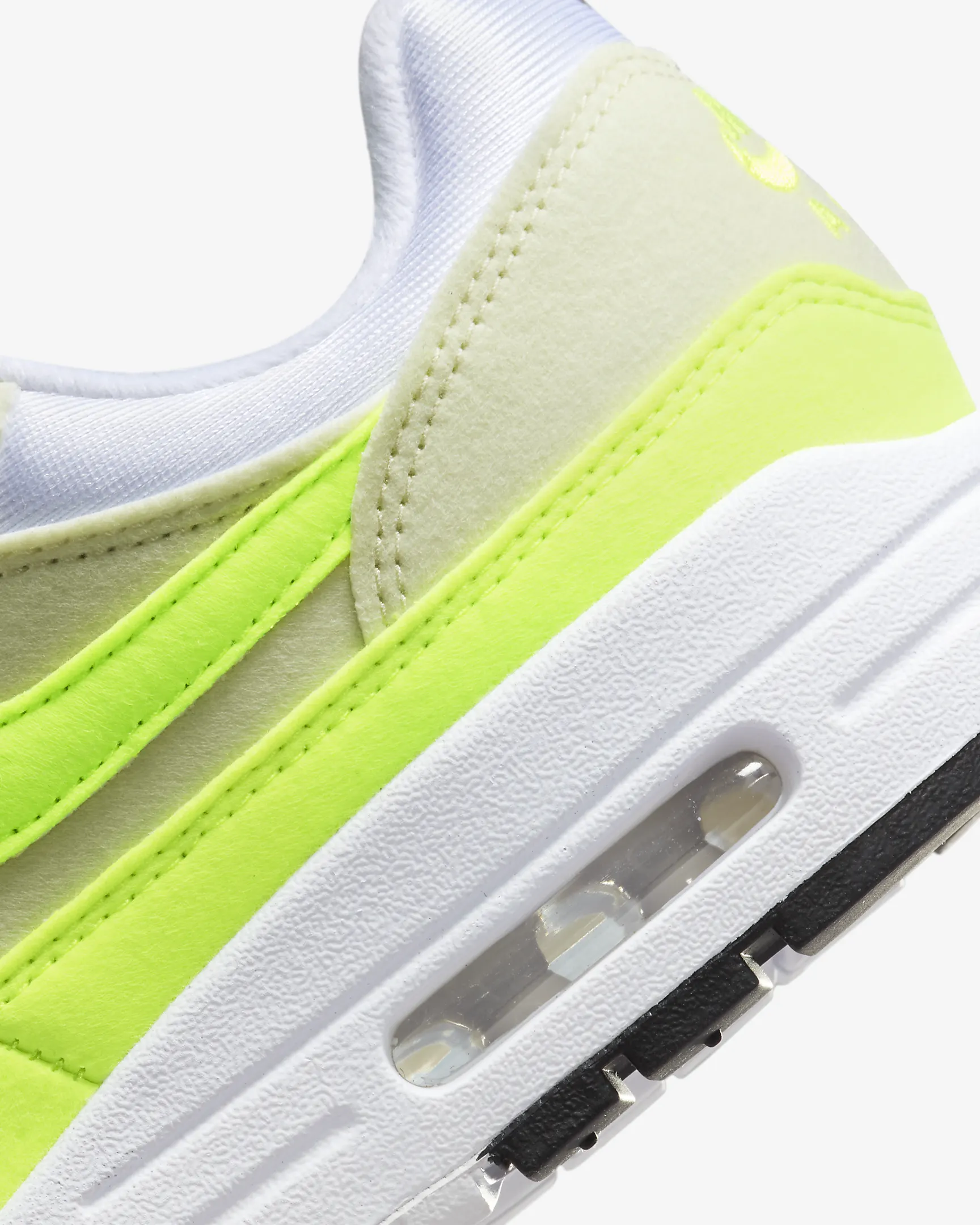 Nike Air Max 1 Women's White/Sea Glass/Black/Volt DZ2628 100 Sneakers 9M