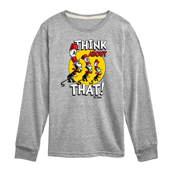 Cat in the Hat - Think About That - Toddler & Youth Long Sleeve Graphic T-Shirt
