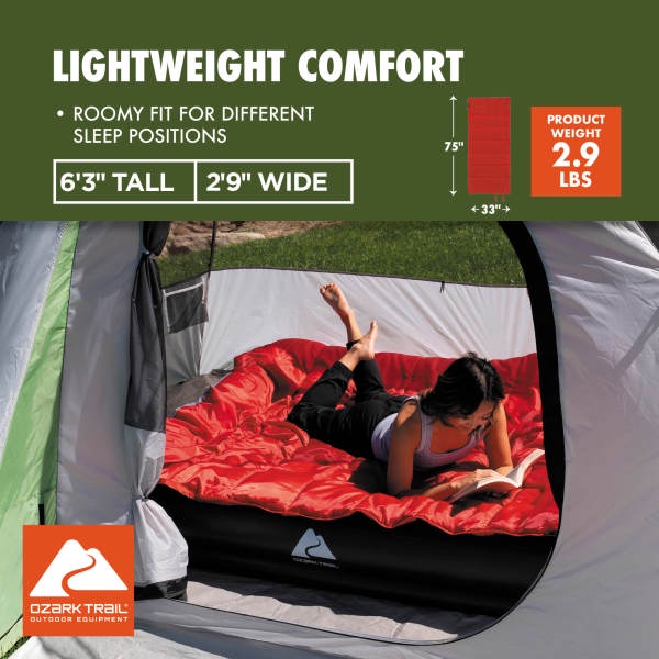 Bolsa de Dormir Rectangular de 50 F Ozark Trail 3