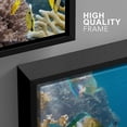 thumbnail image 4 of wall26 - 3 Piece Framed Canvas Wall Art - Coral and Fish in The Red Sea.Egypt - Modern Home Art Stretched and Framed Ready to Hang - 24"x36"x3 BLACK, 4 of 5