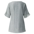 thumbnail image 4 of Womens Plus Size Clearance $5,The Fashion Women Summer Irregular Solid Top Blouse, 4 of 8