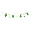 thumbnail image 1 of Toystoory Elementos navideños clásicos en guirnalda de pancartas reutilizable para el hogar Guirnalda de pancartas navideñas única feliz Kits de decoración para fiestas bandera del árbol de navidad, 1 of 1