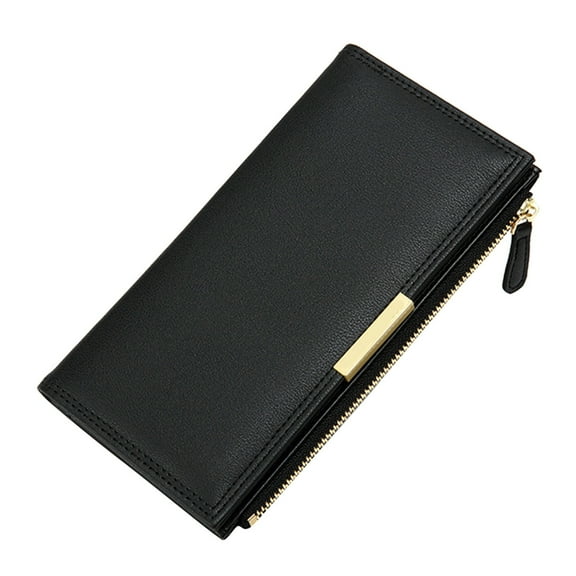 MUSOIE Wallet Women Multi Card Slim RFID Blocking Credit Card Holder Wallet Purse with Zipper Pocket