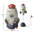 thumbnail image 4 of Lanzador de cohetes, aspersor de chorro de cohete espacial de plástico para niños (blanco), 4 of 4