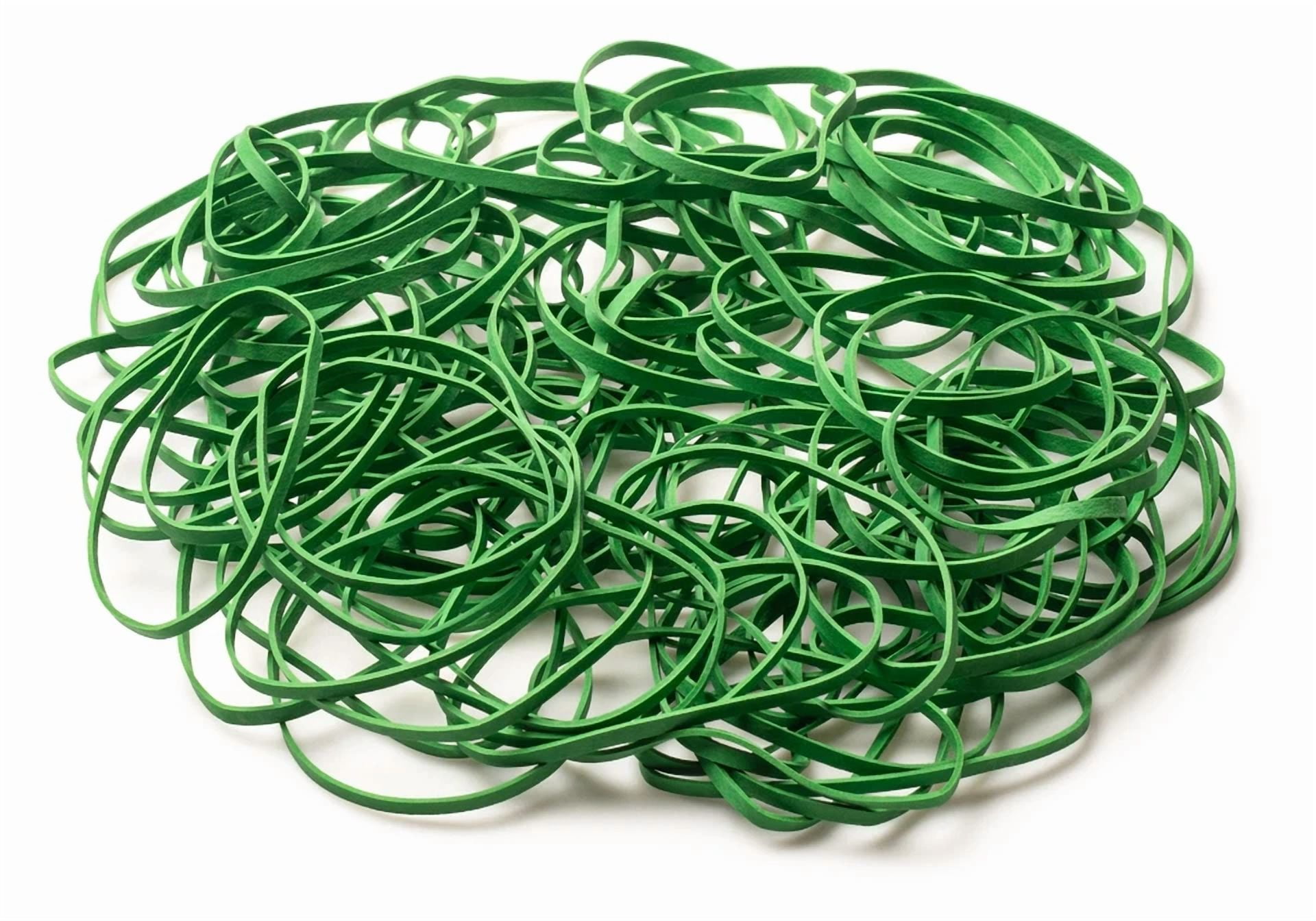 CIRCLE- Rubber Bands #33: #33 Size, Light Green, 100 Count.