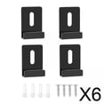 thumbnail image 1 of 6x4x Clips De Espejo De Metal Soportes De Canal Ancho Abrazaderas De Espejo Para Cartelera De Azulejos, 1 of 10