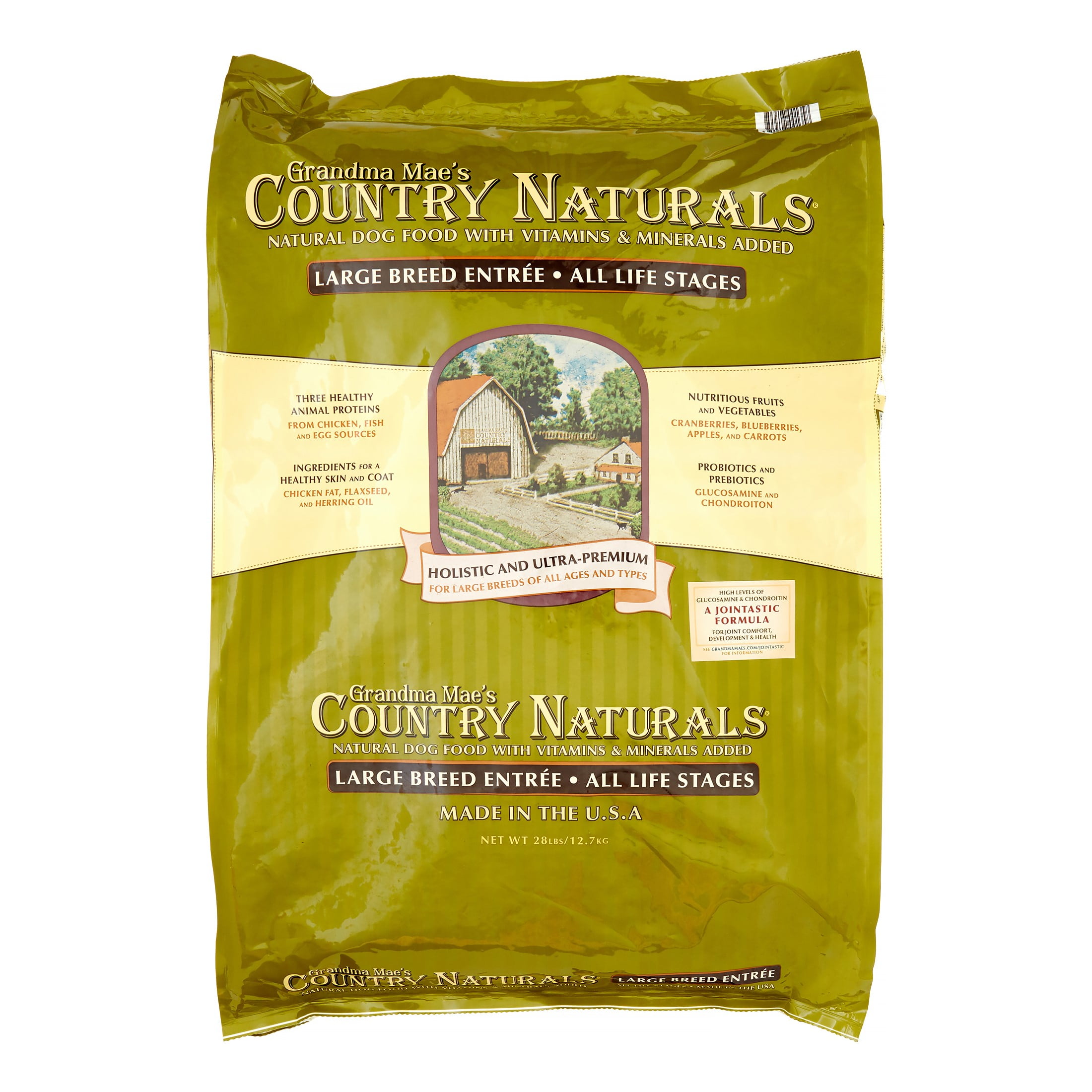 Grandma Mae's Country Naturals Large Breed Entrée Dry Dog Food, 28 Lb