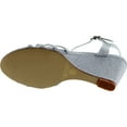 thumbnail image 4 of Bonnibel Womens Flosa-1 Glitter T Strap Wedge Dress Sandals, 4 of 4