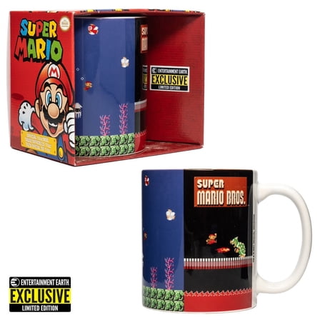 Super Mario Bros. Panels 11 oz. Mug - Entertainment Earth Exclusive
