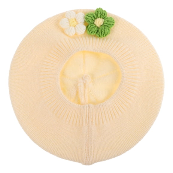 Raindrops baby knit hat Beret Hat Knitted Acrylic 1Pack for Toddlers for Winter Outdoor Walks