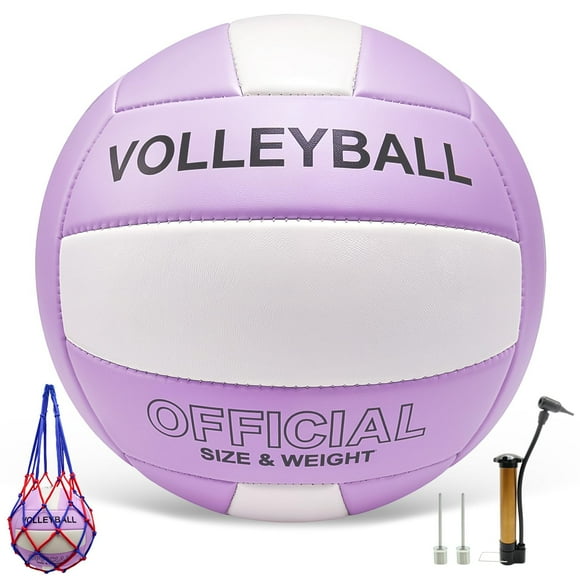 Kit de voleibol Stavanicen, tamaño 5, suave, de poliuretano, para interiores y exteriores