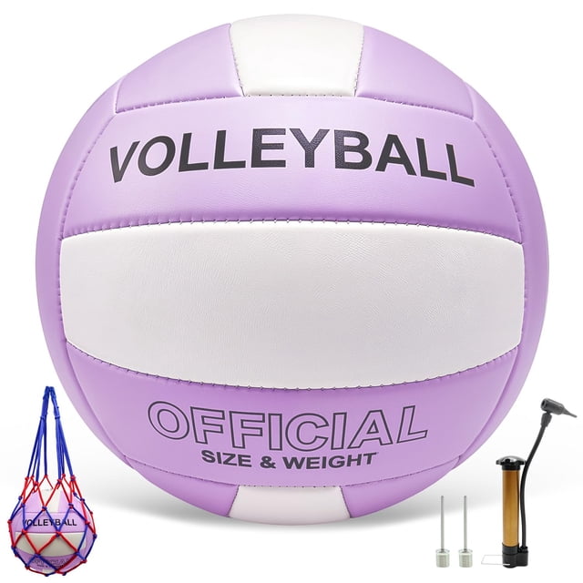 Kit de voleibol Stavanicen, tamaño 5, suave, de poliuretano, para interiores y exteriores