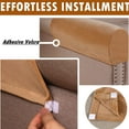 thumbnail image 4 of 2pcs Stretch Armrest Covers Velvet Arm Covers for Chairs Couch Sofa Armchair Slipcovers, 4 of 8